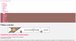 Desktop Screenshot of cursomaquillajeonline.com