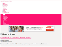 Tablet Screenshot of cursomaquillajeonline.com